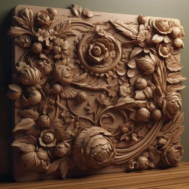 Patterns and decorations stl palette 4 3d model
